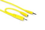 Hosa CMM-500Y-MIX Hopscotch Patch Cable 5 Pack Various Lengths Front View
